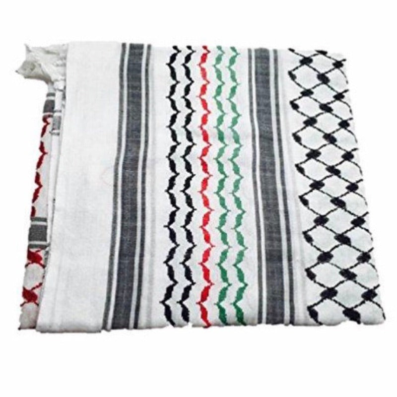 Woven Kufiya Flag Colors - Palestinian Made