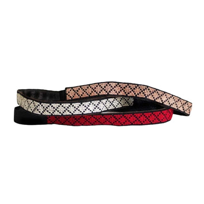 Palestinian-Made Tatreez Headband - Red