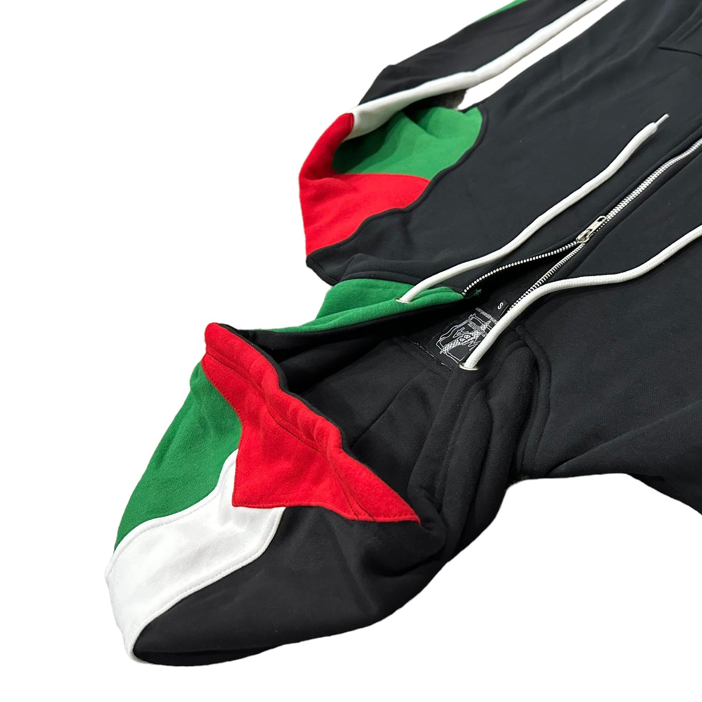 Kids Palestine Flag Zip Hoodie
