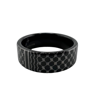 Inverse Black Kufiya 8mm Tungsten Band