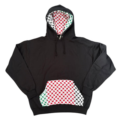 The Woven Kufiya Pullover Hoodie (Flag Color Kufiya)