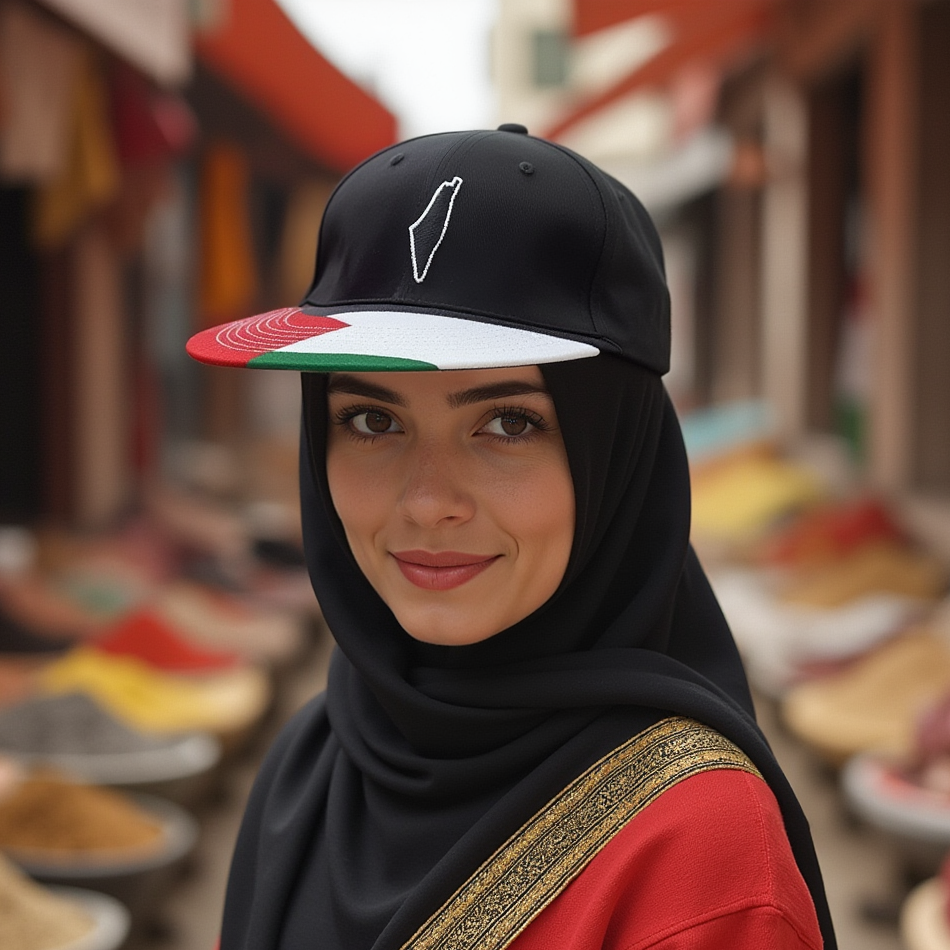 Palestine Flag Snapback Cap