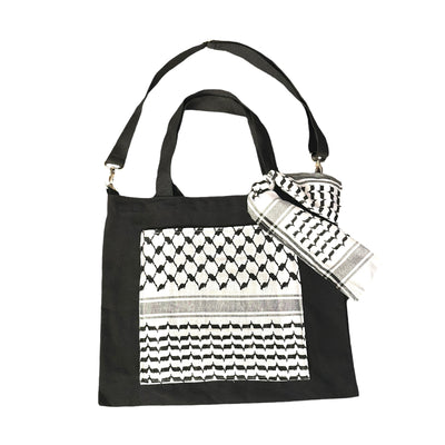 Palestinian-Made Kufiya Tote Bag