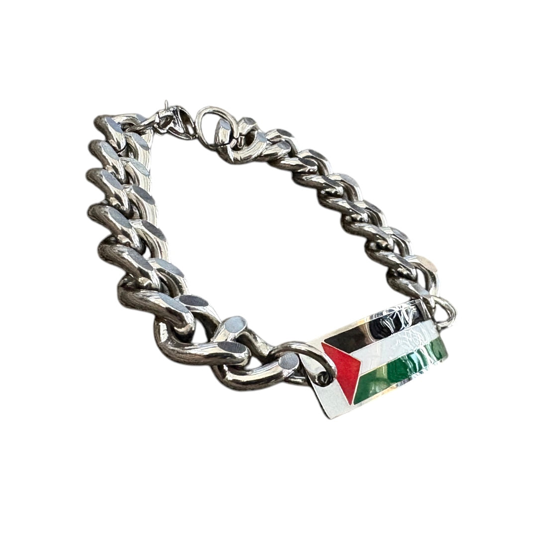 The Palestinian Flag ID Bracelet Large