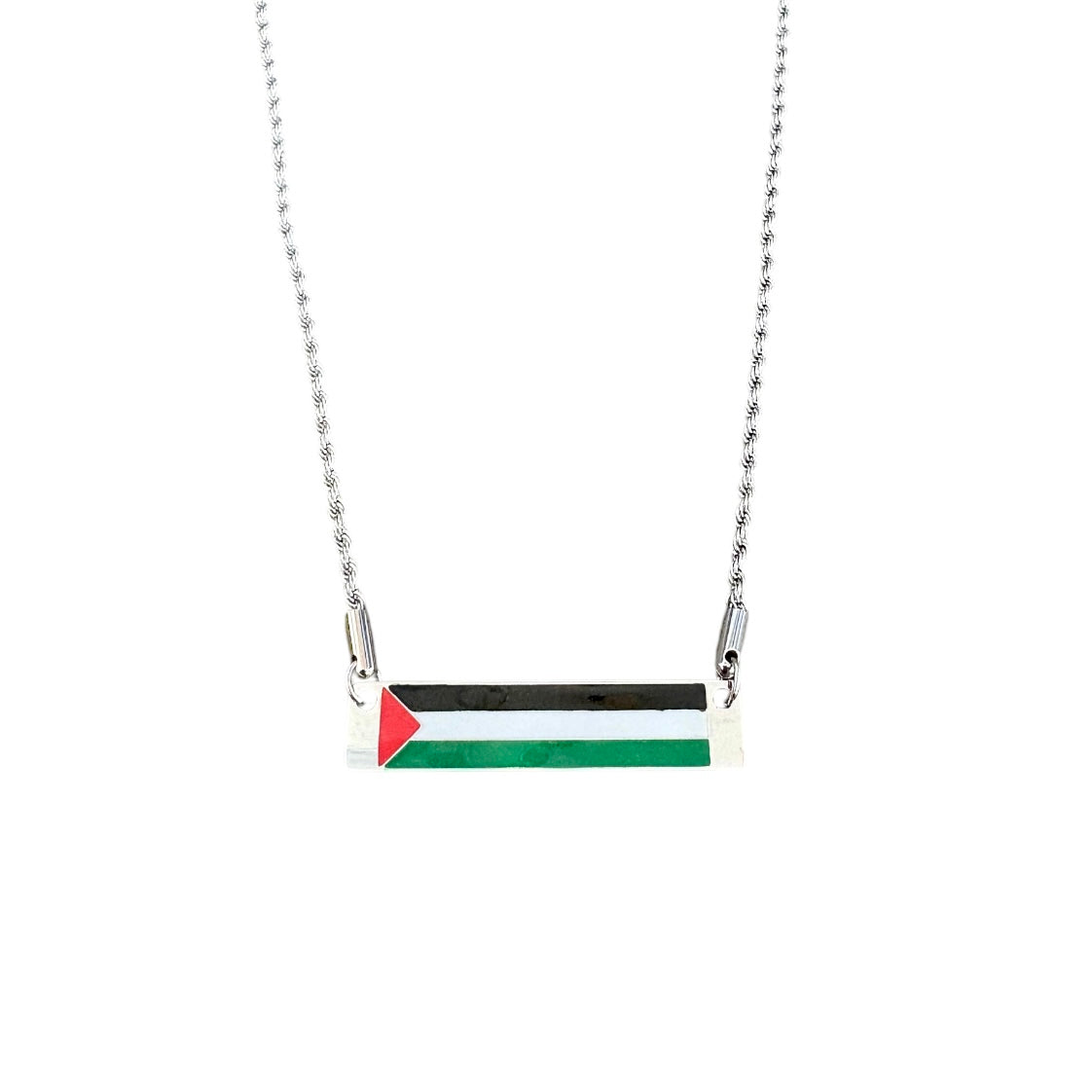 The Palestinian Flag Bar Necklace