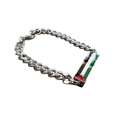 The Palestinian Flag ID Bracelet Small