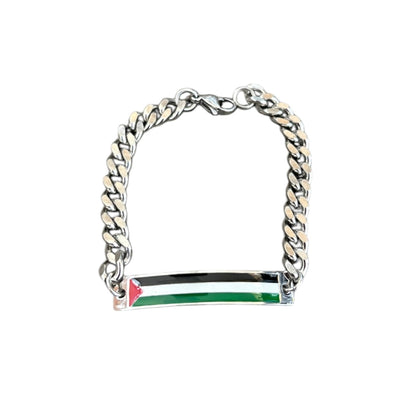 The Palestinian Flag ID Bracelet Small