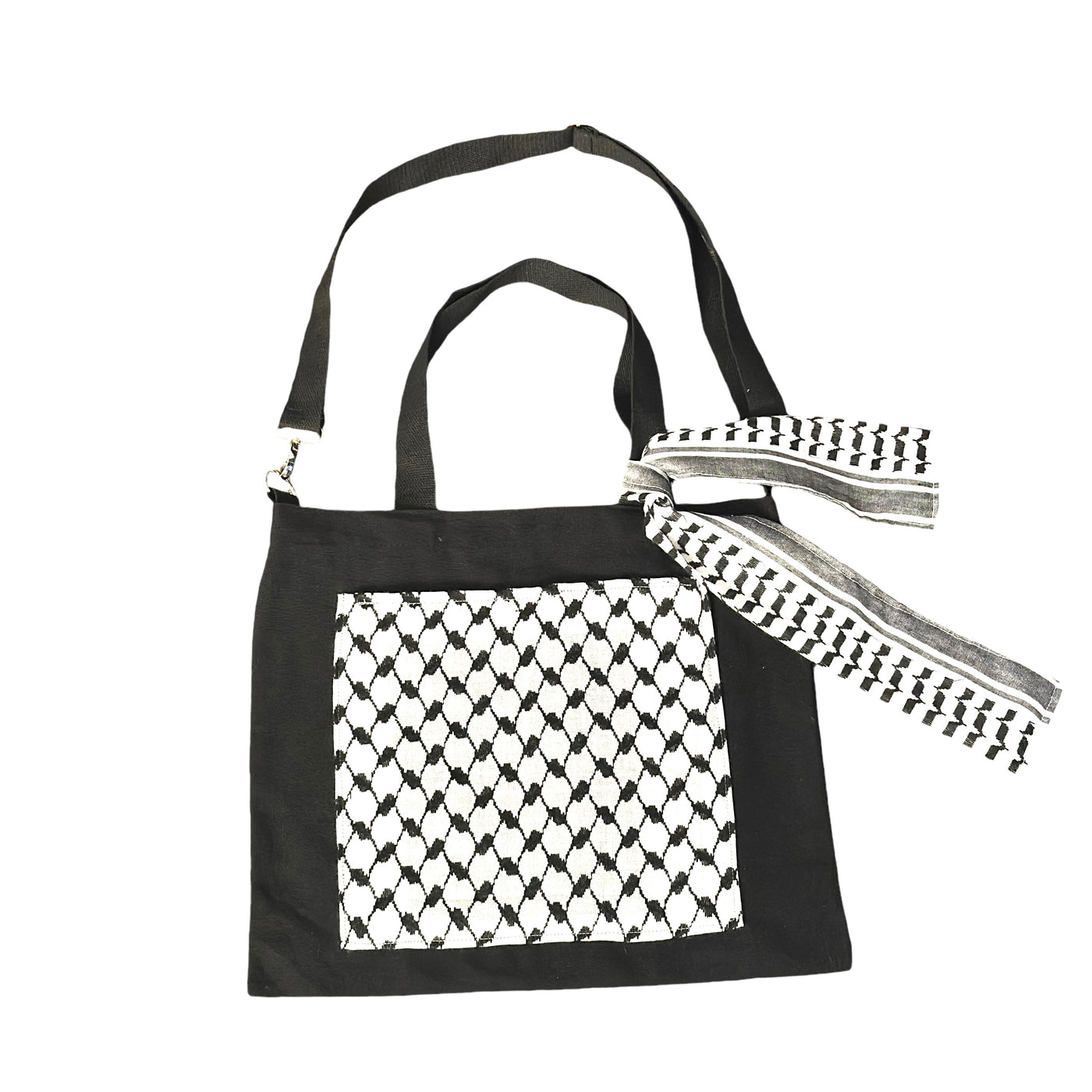 Palestinian-Made Kufiya Tote Bag