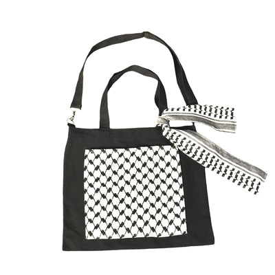 Palestinian-Made Kufiya Tote Bag