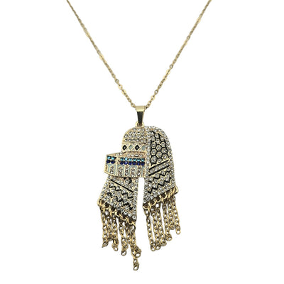 Stainless Steel Dome Of The Rock Kufiya Necklace