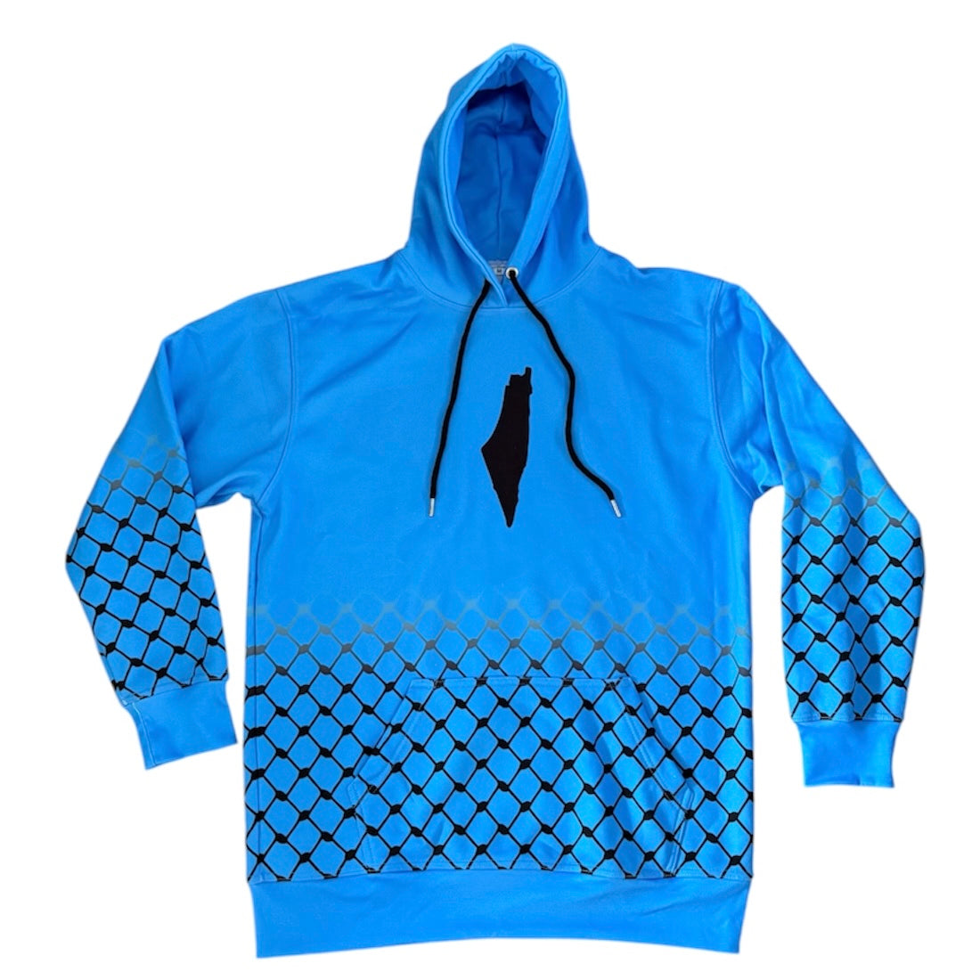 Palestine Map Kufiya Hoodie - Avail in 4 Colors