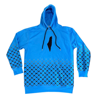Palestine Map Kufiya Hoodie - Avail in 4 Colors