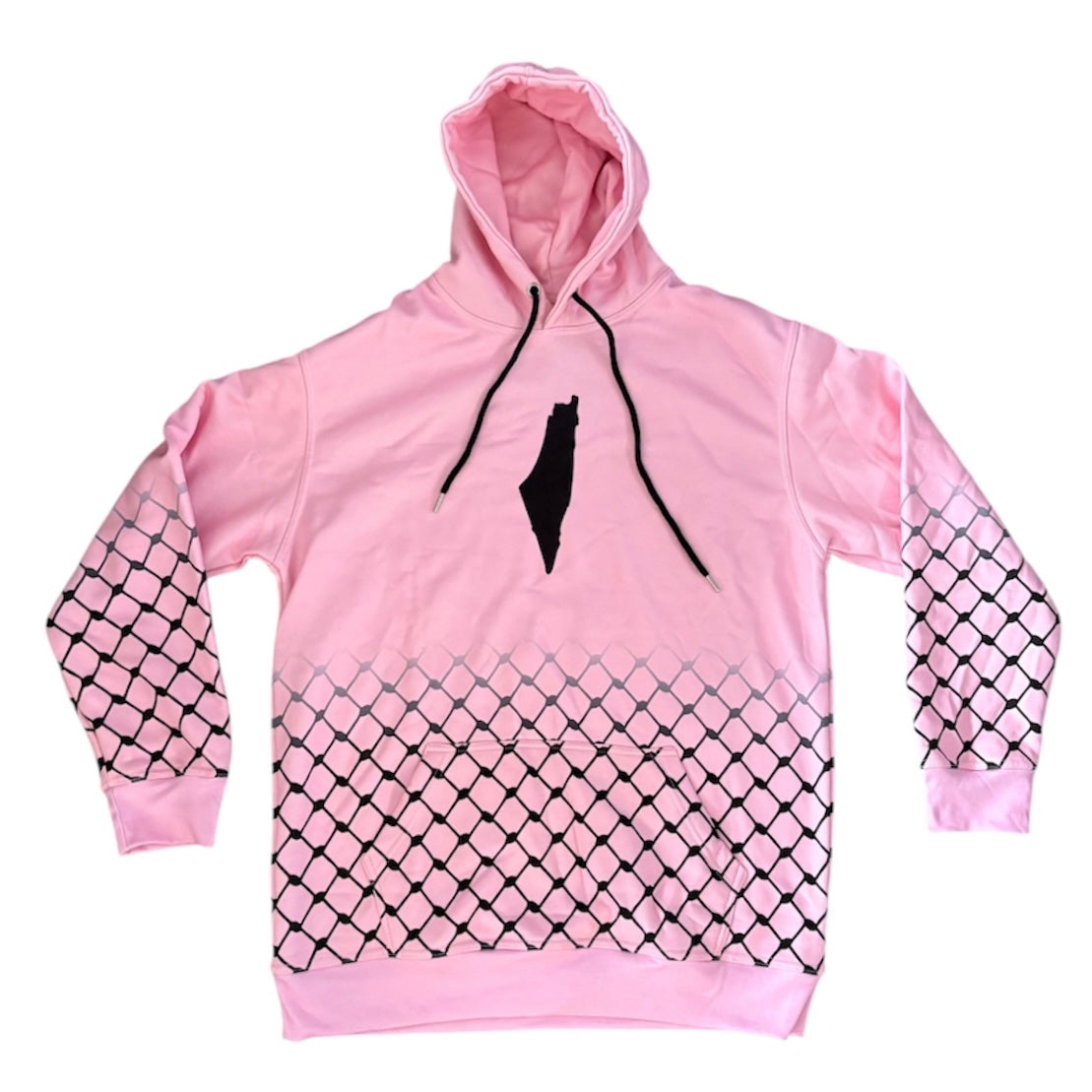 Palestine Map Kufiya Hoodie - Avail in 4 Colors