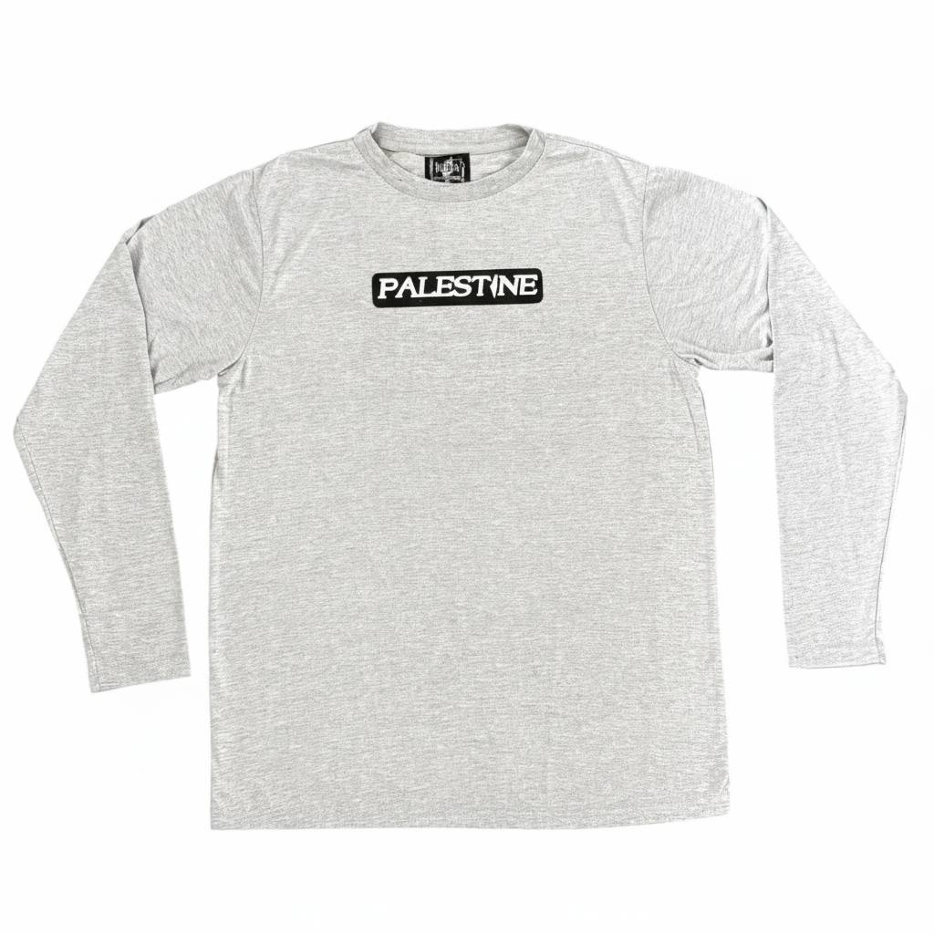 Palestine Velvet Embroidered Shirt Long Sleeve