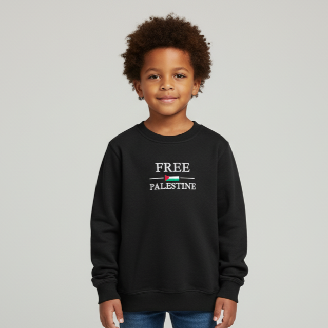 Kids FREE PALESTINE Crewneck Sweatshirt
