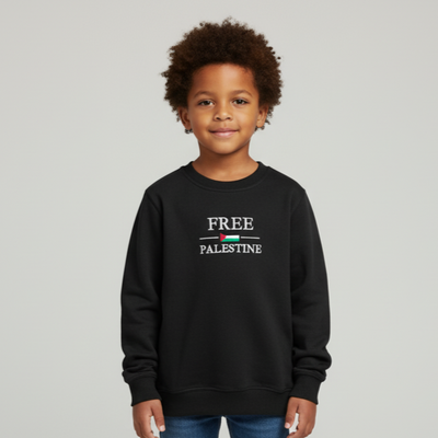 Kids FREE PALESTINE Crewneck Sweatshirt