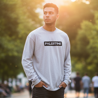 Palestine Velvet Embroidered Shirt Long Sleeve