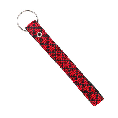 Palestinian-Made Tatreez Keychain - Red