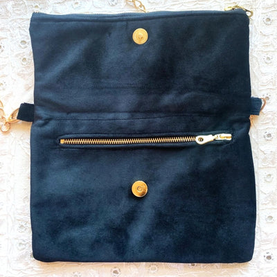 Palestinian-Made Velvet Tatreez Crossbody Purse