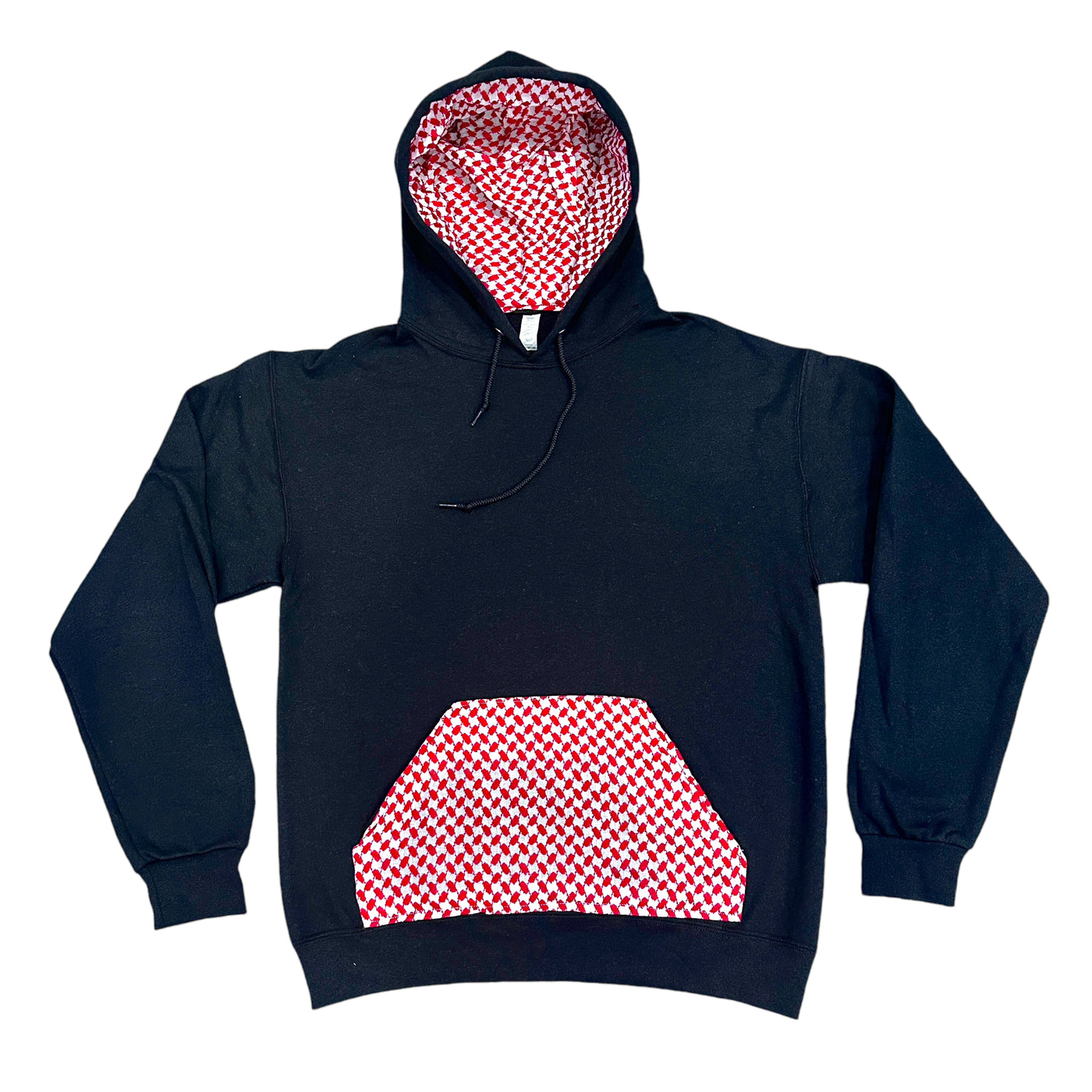 PREORDER Ships By 1/6/25: The Woven Kufiya Shemagh Pullover Hoodie (R & W Kufiya)