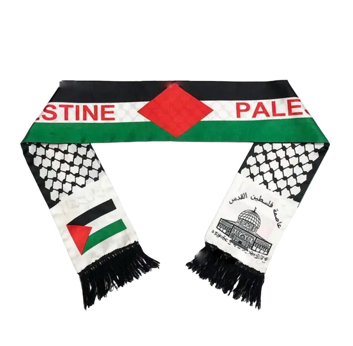 Palestine Flag & Kufiya Neck Scarf