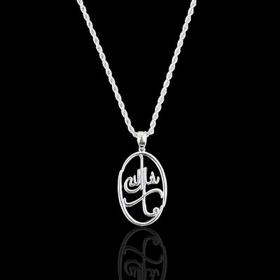 Sterling Silver Mashallah Pendant Necklace