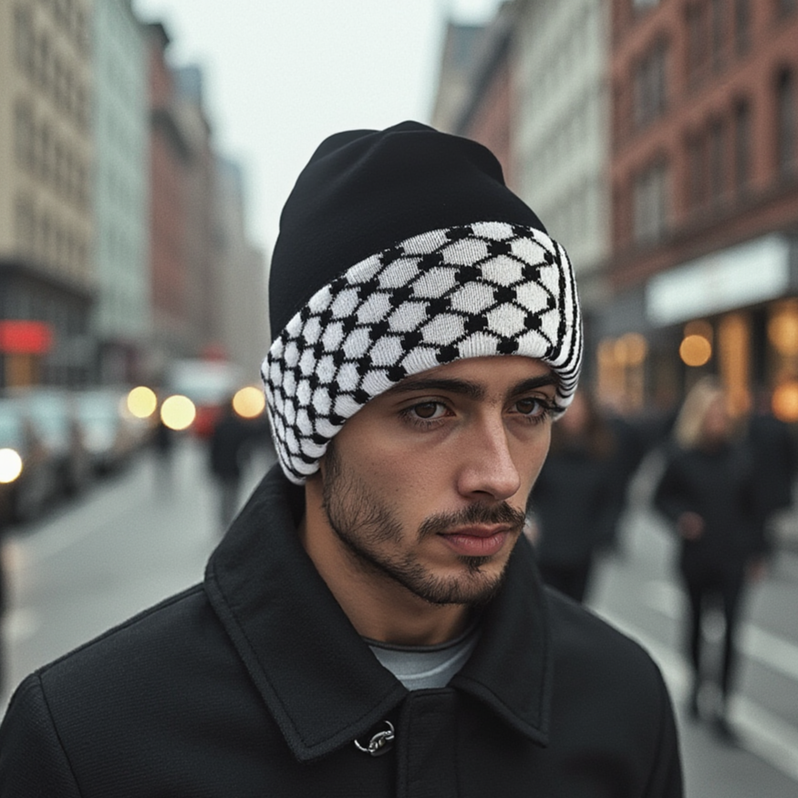 Palestinian Kufiya Beanie