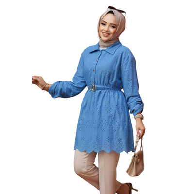 Modest Fashion Blue Tunic