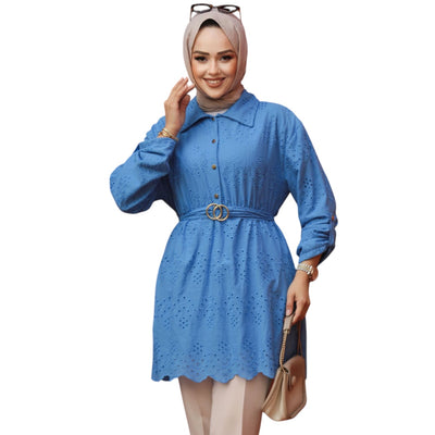 Modest Fashion Blue Tunic