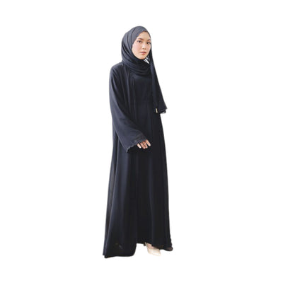 Modest Fashion Black Hijab & Abaya Set