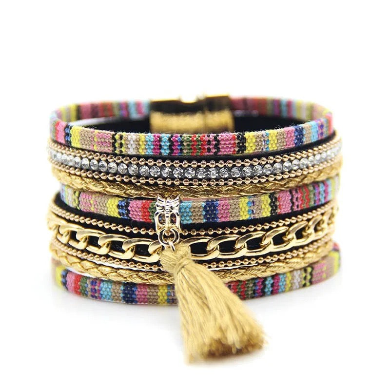 Tatreez Design Multilayer Wrap Bracelets