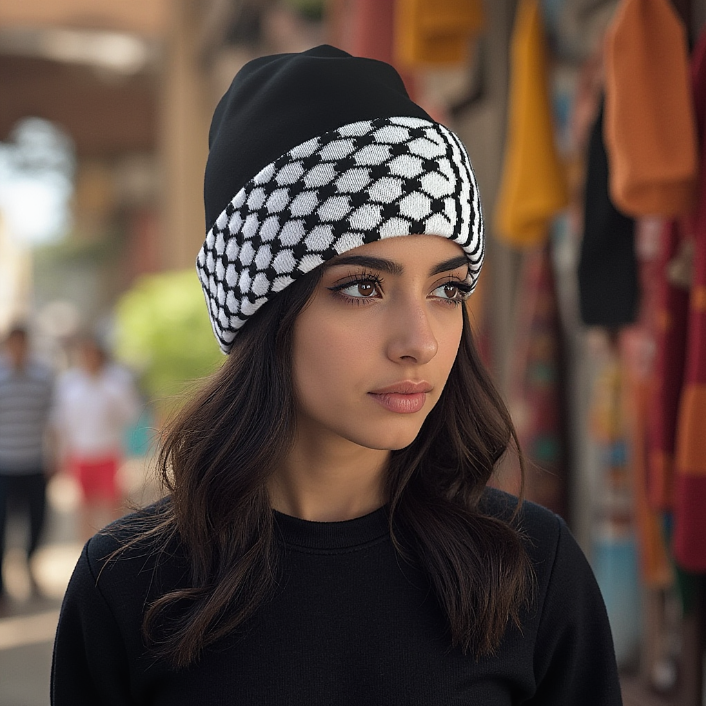 Palestinian Kufiya Beanie