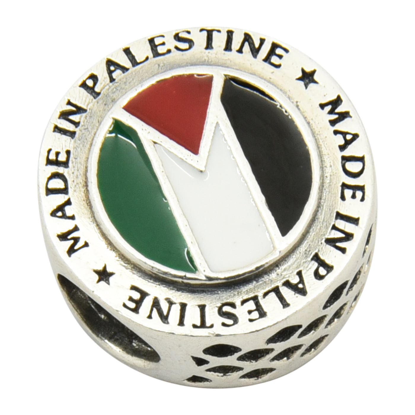 Sterling Silver Made In Palestine Bracelet Charm
