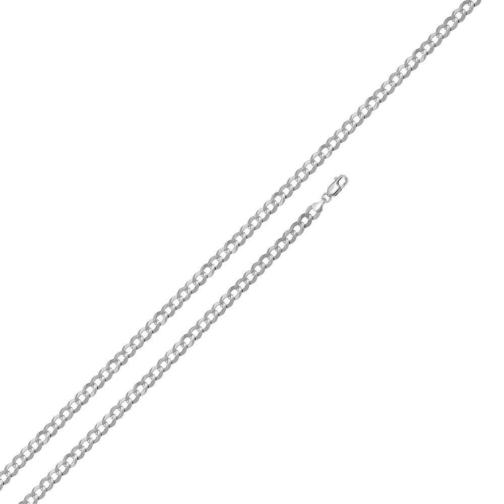 Sterling Silver Curb 080 3mm Chain All Lengths