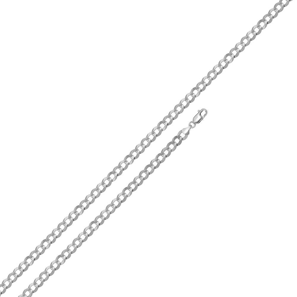 Sterling Silver Curb 100 4mm Chain All Lengths
