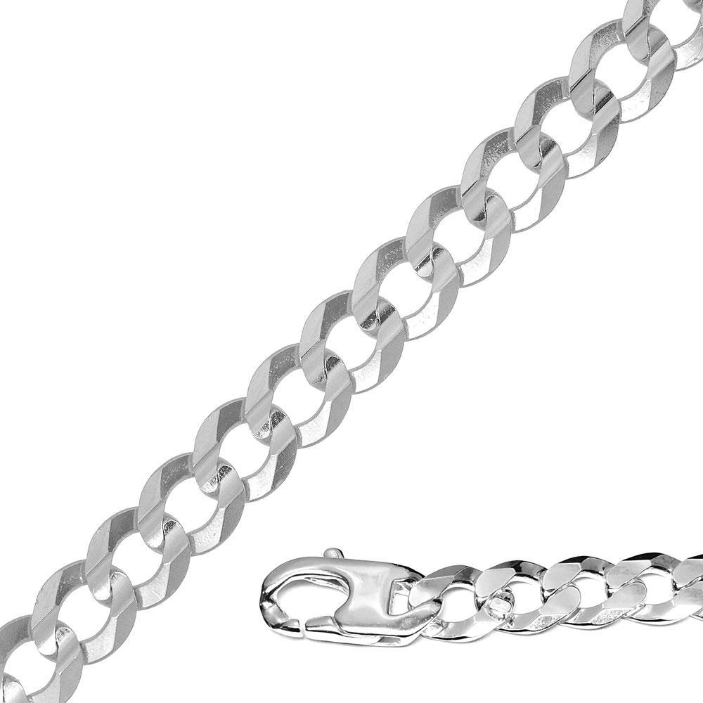 Sterling Silver Curb 350 13.2mm Chain All Lengths