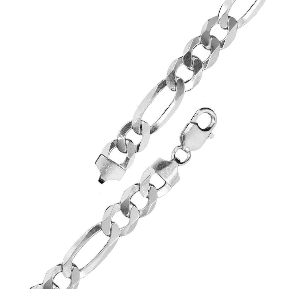 Sterling Silver Figaro 220 8.5mm Chain All Lengths