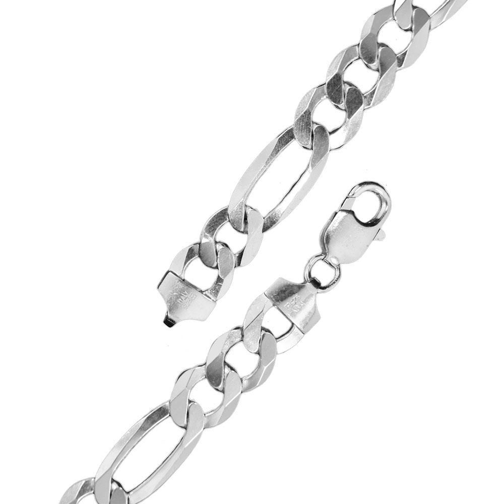 Sterling Silver Figaro 300 11mm Chain All Lengths
