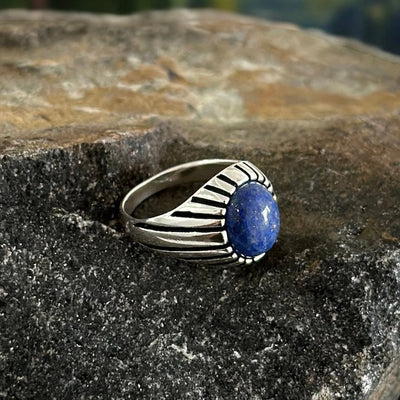 Sterling Silver Lapis Gemstone Ring