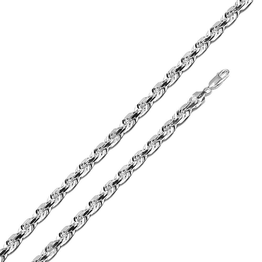 Sterling Silver Rope 100 5mm Chain All Lengths