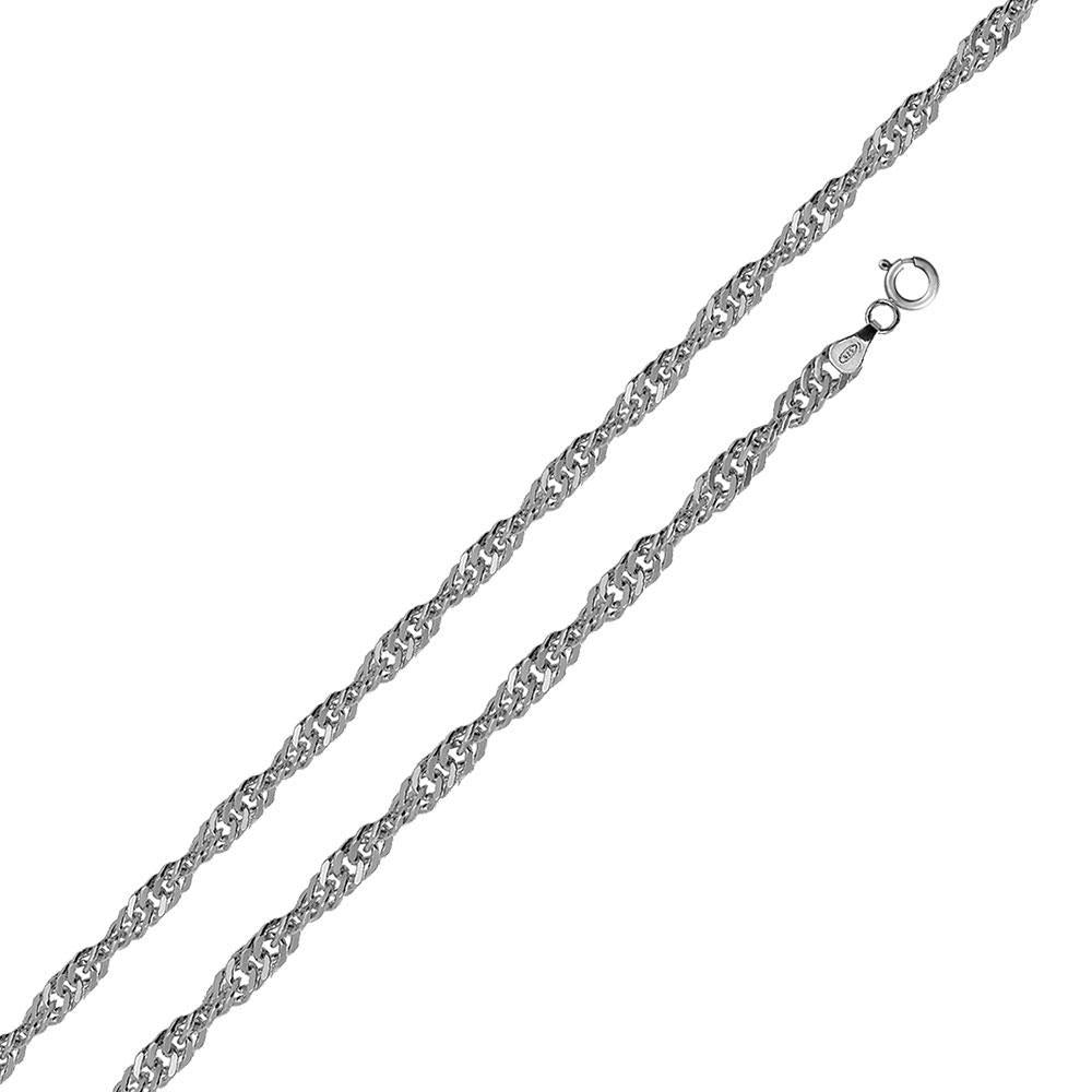 Sterling Silver Singapore 030 2mm Chain All Lengths