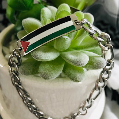 The Palestinian Flag ID Bracelet Large