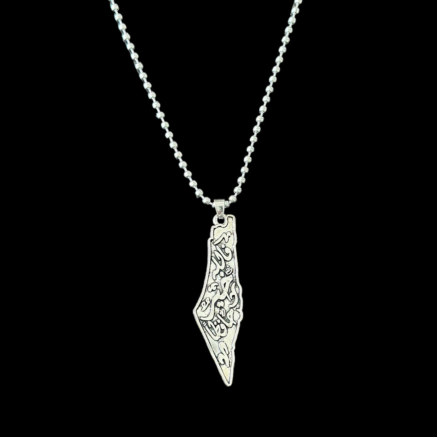 Silver Plated Palestine Necklace
