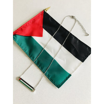 The Palestinian Flag Bar Necklace