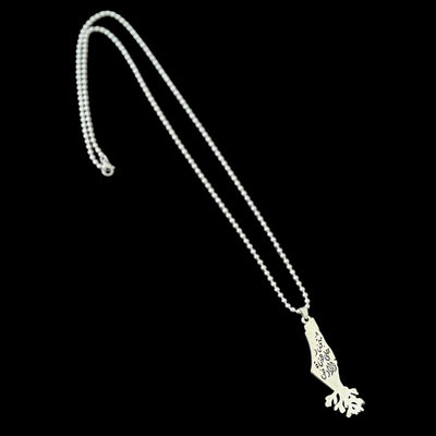 Silver Plated Palestine Roots Necklace