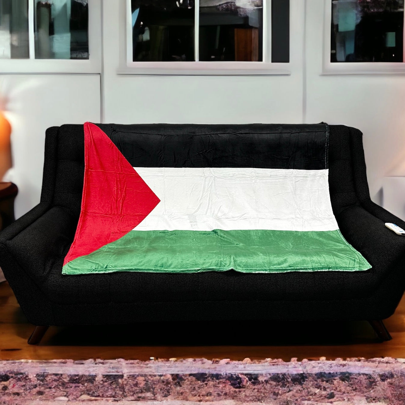 Palestinian Flag Throw Blanket