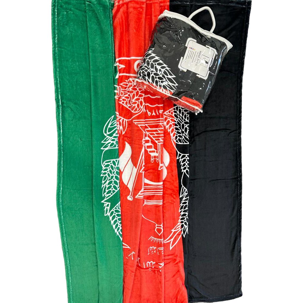 Afghanistan Flag Throw Blanket