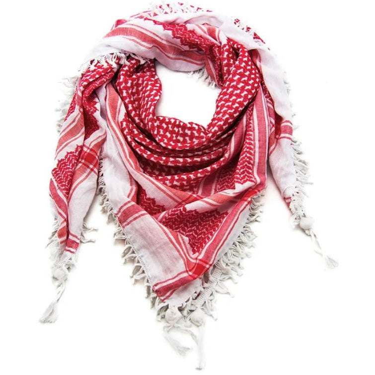 Authentic Hirbawi Kufiya Red & White